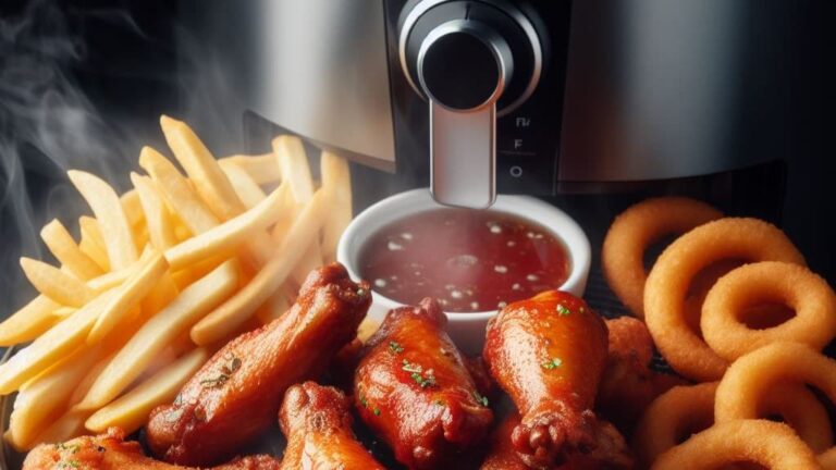 AirFryer com frangos assados, batatas - AirFryer Turbo