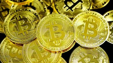 Diversas moedas de bitcoin