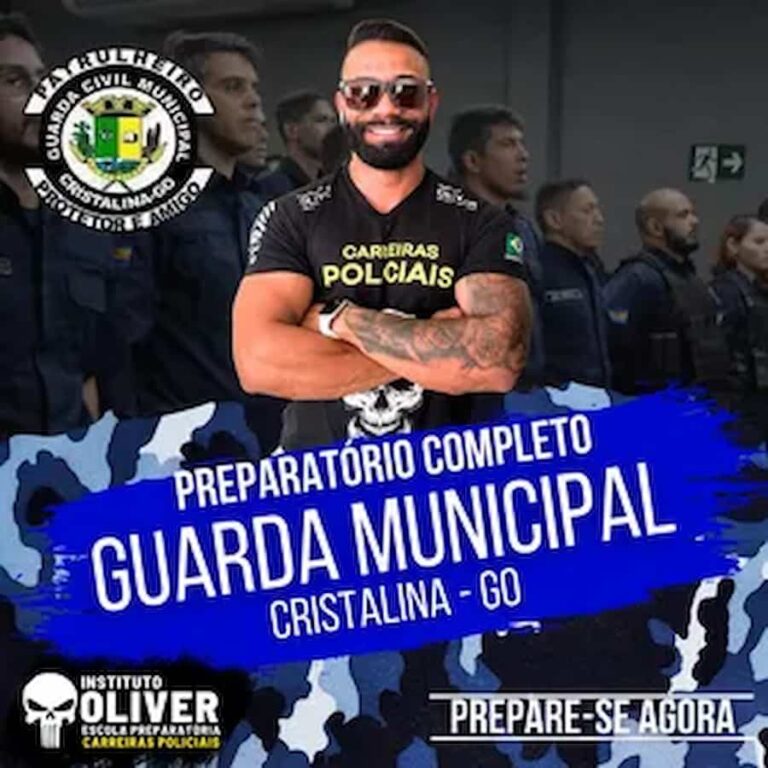 Curso Preparatório Guarda Municipal Cristalina Instituto Óliver é bom? vale a pena?