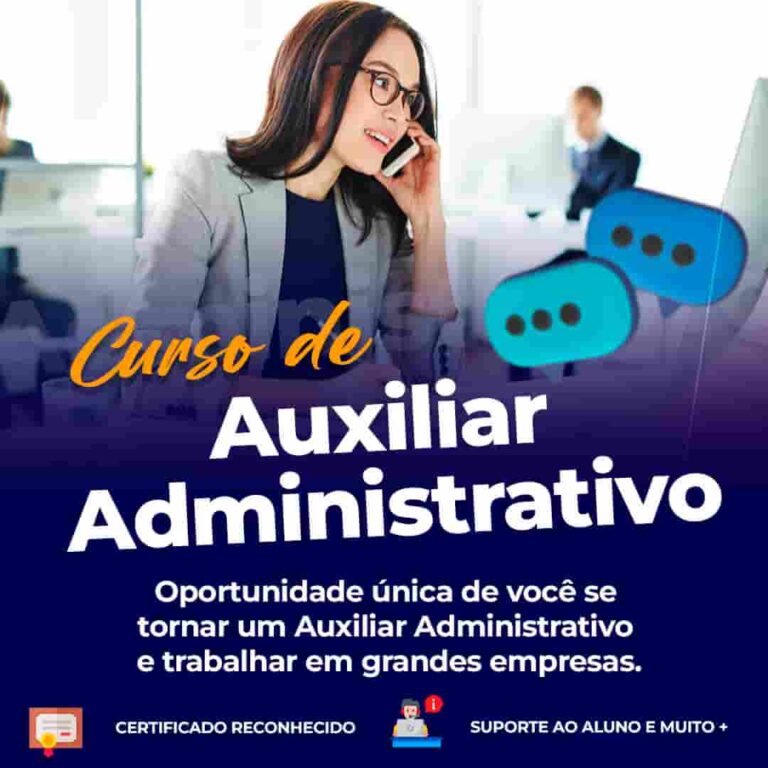 Curso Auxiliar Administrativo Jovem Empreendedor é bom? vale a pena?